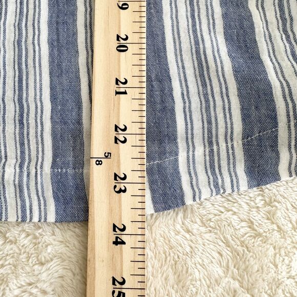 NWT Sonoma Sleeveless Top Size S Blue White Stripe Tank Top 100% Cotton - Picture 10 of 10